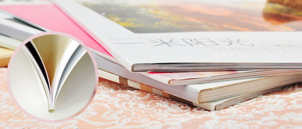 銅版紙書刊膠訂效果